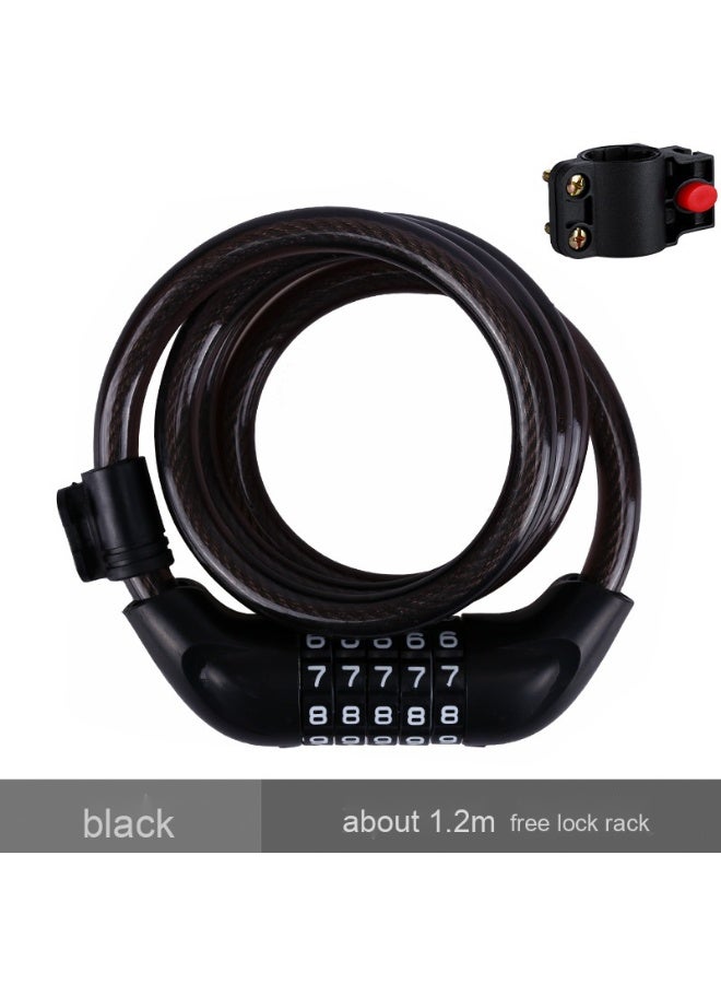 NIBEMINENT 5-Digit Combination Bike Lock - Secure Anti-Theft Cycling Gear
