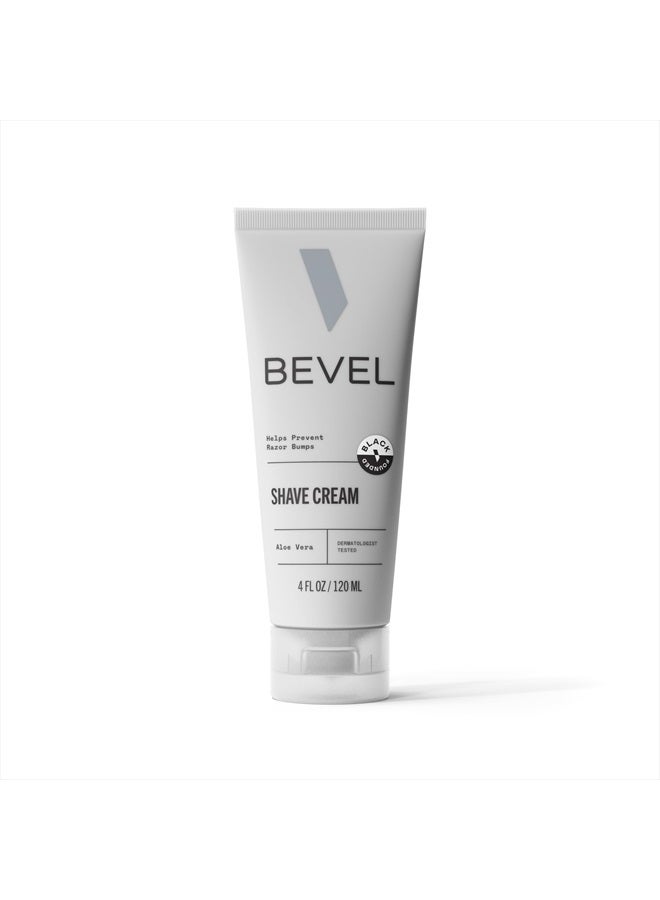 Bevel Shaving Cream for Men, Moisturizing Shave Cream with Aloe Vera and Vitamin E to Soothe Skin and Prevent Razor Bumps, 4 Fl Oz (Packaging May Vary)  - Image 1