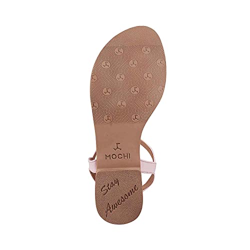 Mochi Womens Synthetic Pink Sandals (Size (7 UK (40 EU)) - Image 4