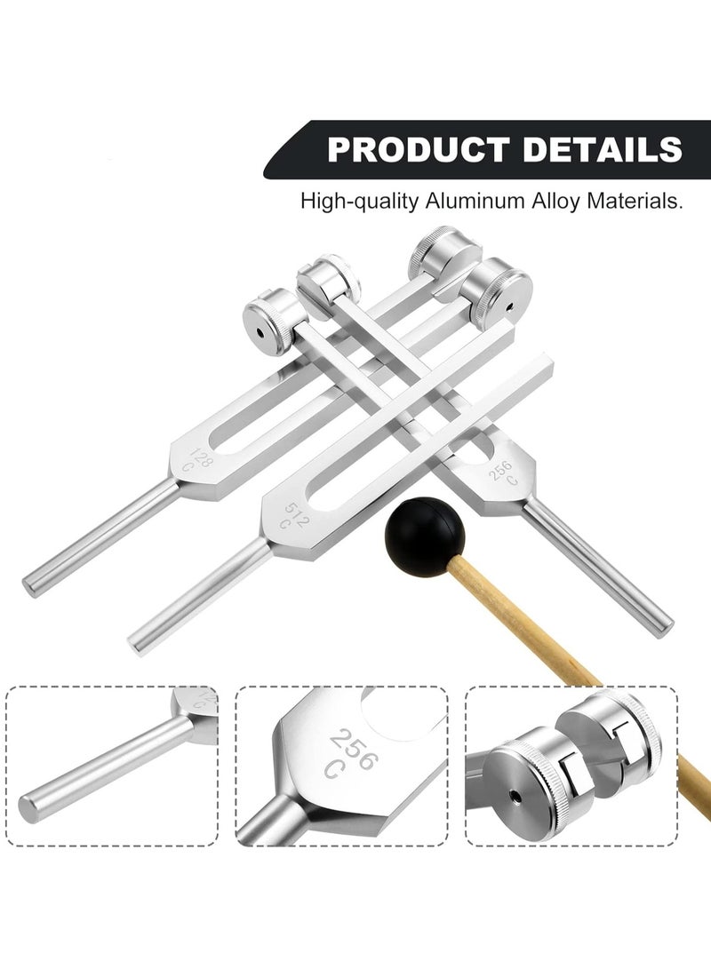 Ru syanl Tuning Forks for Healing Set (128Hz 256Hz 512Hz) Essential Yoga and Meditation Accessories and Sound Therapy Devices - Image 2