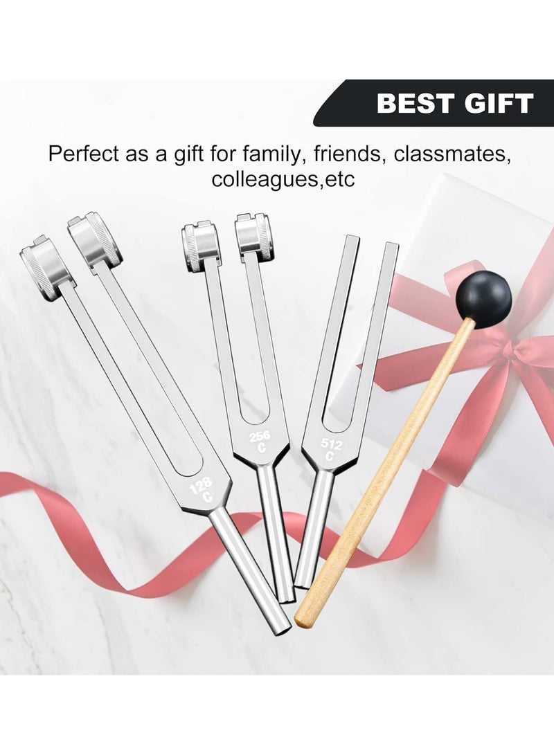 Ru syanl Tuning Forks for Healing Set (128Hz 256Hz 512Hz) Essential Yoga and Meditation Accessories and Sound Therapy Devices - Image 5