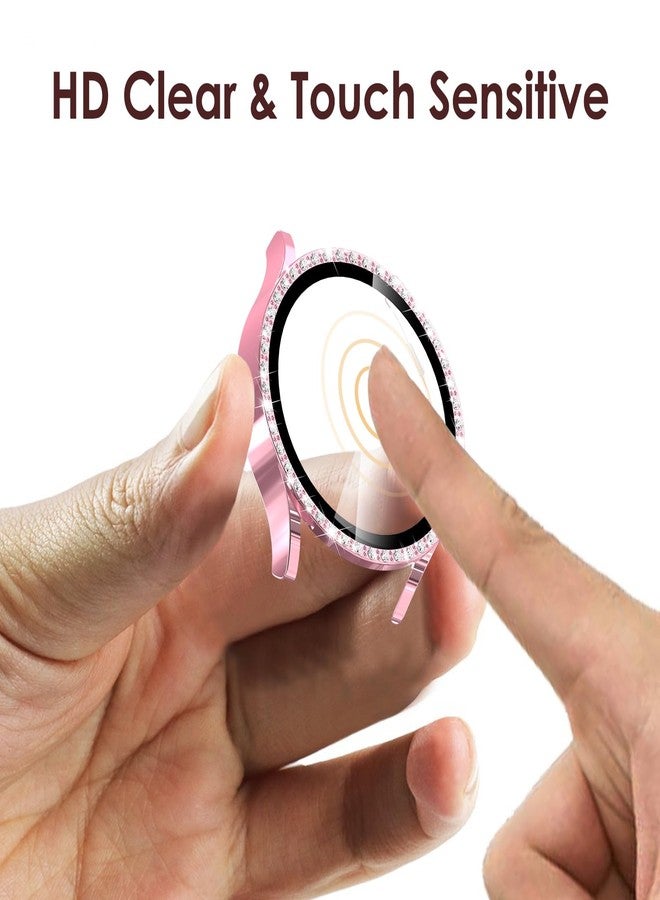 Simpeak 5-Pack Bling Screen Protector Case Compatible with Samsung Galaxy Watch 7 40mm 2024, Full Protection PC Bumper Case Cover Compatible with Galaxy Watch 7 40mm, Black,Clear,Rose Gold,Green,Gold - Image 5