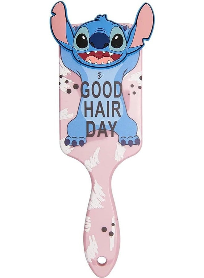 فرشاة شعر ستيتش للنساء والفتيات - تصميم كرتوني لطيف، شعيرات ناعمة، مقبض سهل الإمساك - هدية مثالية لملحقات الشعر لعشاق ديزني - Image 2