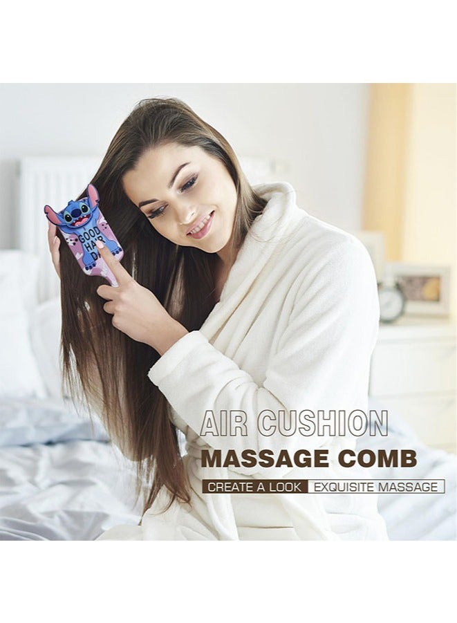 فرشاة شعر ستيتش للنساء والفتيات - تصميم كرتوني لطيف، شعيرات ناعمة، مقبض سهل الإمساك - هدية مثالية لملحقات الشعر لعشاق ديزني - Image 5