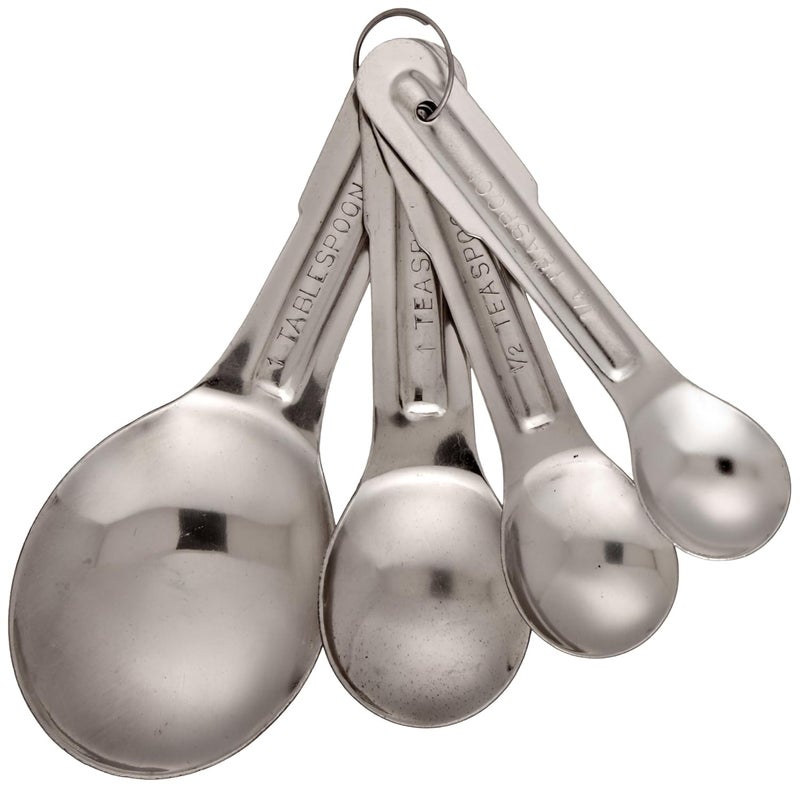 Adcraft MSS4 Stainless Steel Measuring Spoon Set 4Piece