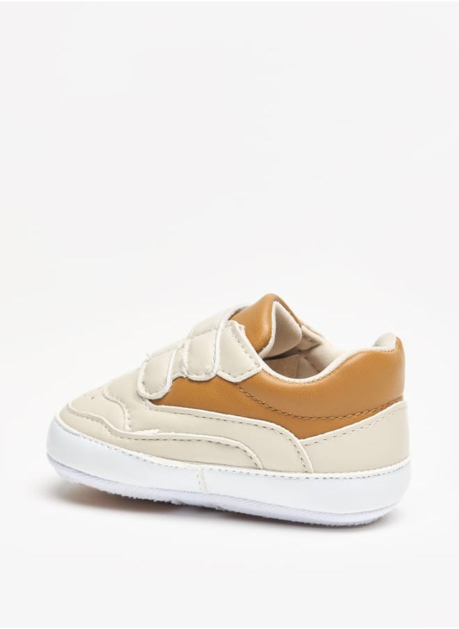 Barefeet - Colourblock Sneakers with Hook and Loop Closure - Image 1