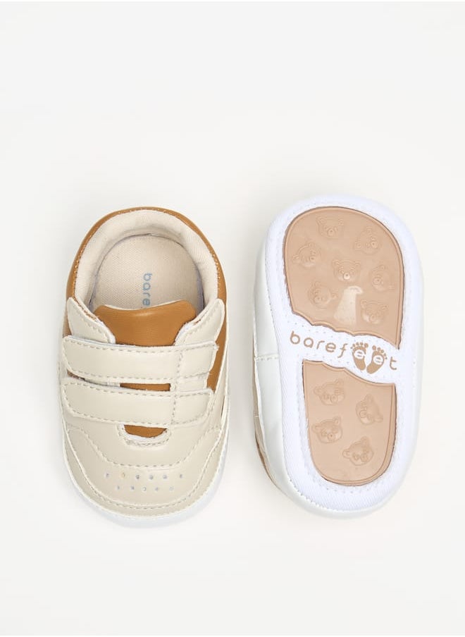 Barefeet - Colourblock Sneakers with Hook and Loop Closure - Image 1