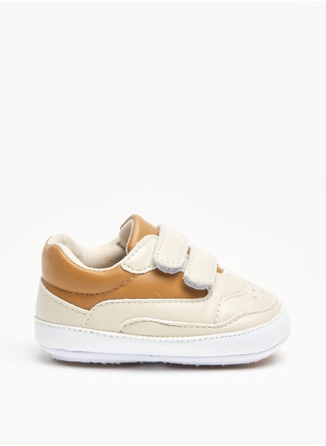Barefeet - Colourblock Sneakers with Hook and Loop Closure - Image 1