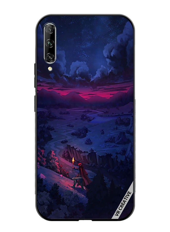 VR CREATIVE Protective Case Cover For Huawei Nova Y9S Person Walking On Mountain Design Multicolour - Image 1
