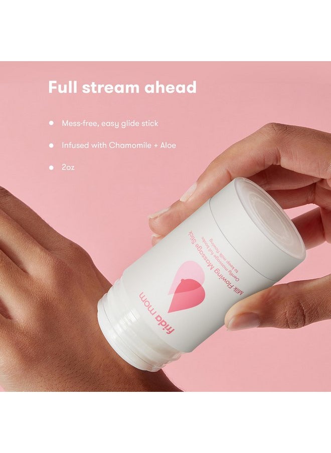 frida mom - Frida Mom Milk Flowing Massage Stick for Breastfeeding and Nursing Moms, Infused with Chamomile + Aloe to Hydrate and Soothe, Stocking Stuffer Gifts for Mom - Image 1