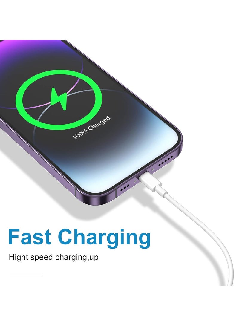 Femca Charging Cable 60W Fast Charging Cable USB C to USB C Cord for Apple iPhone 16/15/Plus/Pro/Pro Max 1m White - Image 3