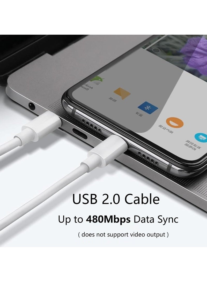 Femca Charging Cable 60W Fast Charging Cable USB C to USB C Cord for Apple iPhone 16/15/Plus/Pro/Pro Max 1m White - Image 4