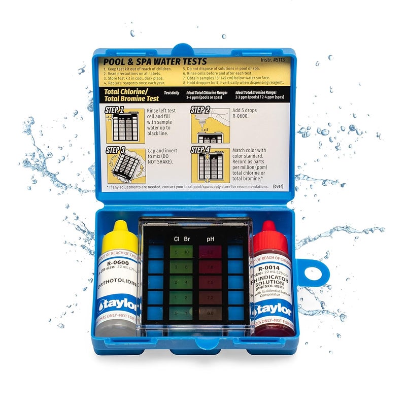 Taylor K-1000 Basic Residential Pool & Spa Test Kit - Image 1