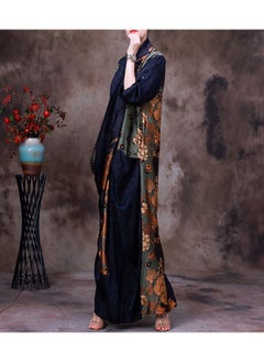 Madam Uniq New Fashionable Cross-Front Silk Dress - Slim Fit Color Block Long Dress for a Youthful Charm  - Image 5