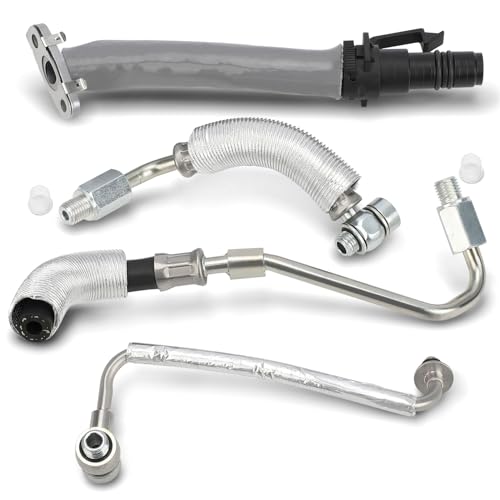 C-Tzu Turbo Oil Return Drain and Oil Feed Pipe Fits for 20132018 Buick Encore 20112020 Chevy Cruze Sonic Trax Turbocharger Line Repair Replaces 55587854 55592600 55568031 55567067 - Image 1