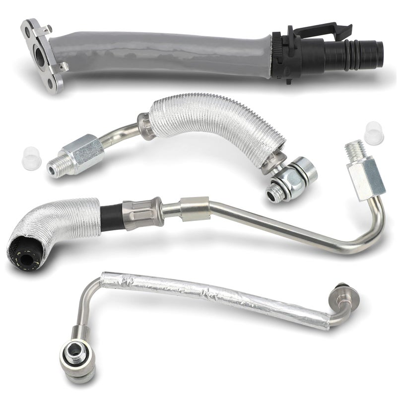 C-Tzu Turbo Oil Return Drain and Oil Feed Pipe Fits for 20132018 Buick Encore 20112020 Chevy Cruze Sonic Trax Turbocharger Line Repair Replaces 55587854 55592600 55568031 55567067 - Image 2