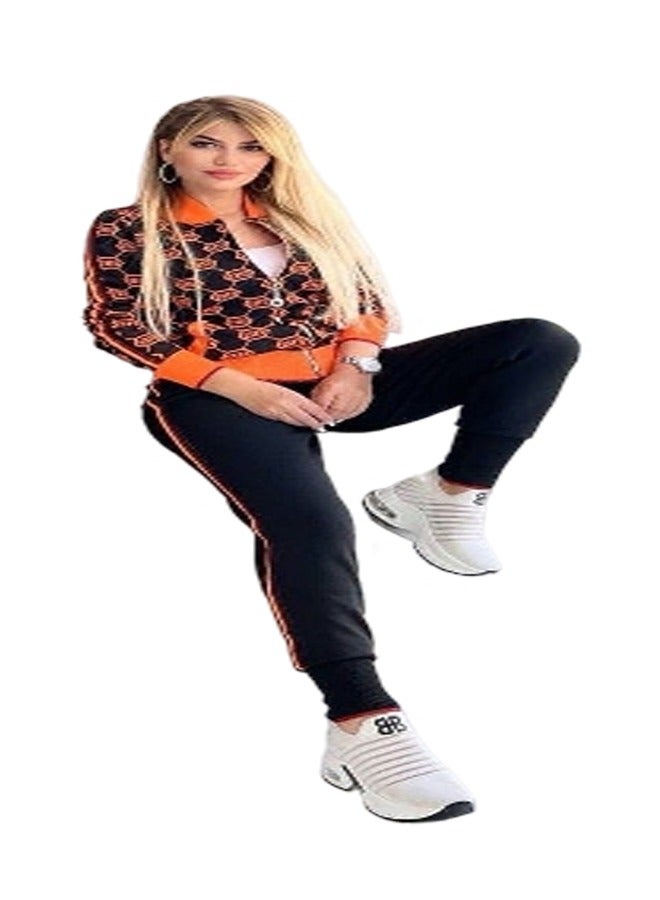 Chic 3-piece sports and outdoor tracksuit - Orange  - Image 2