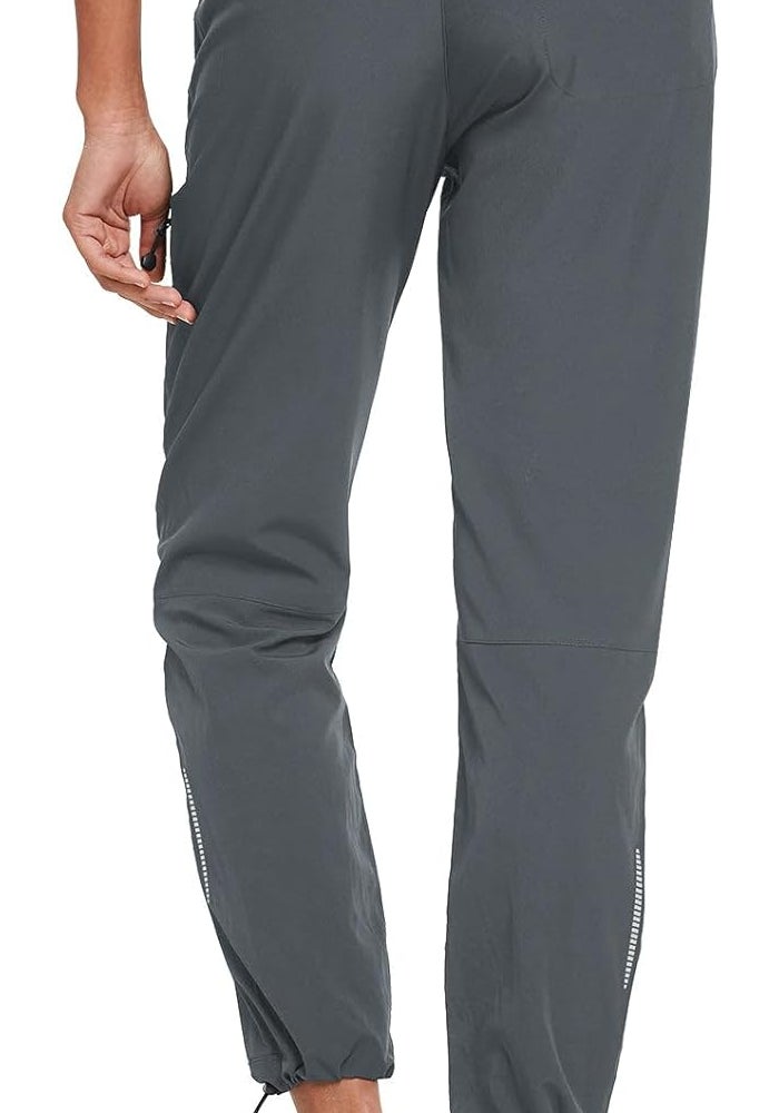 BALEAF Women's Petite Hiking Pants Lightweight Quick Dry Water Resistant Cargo Pants 27'' Inseam Dark Gray Size L - Image 4