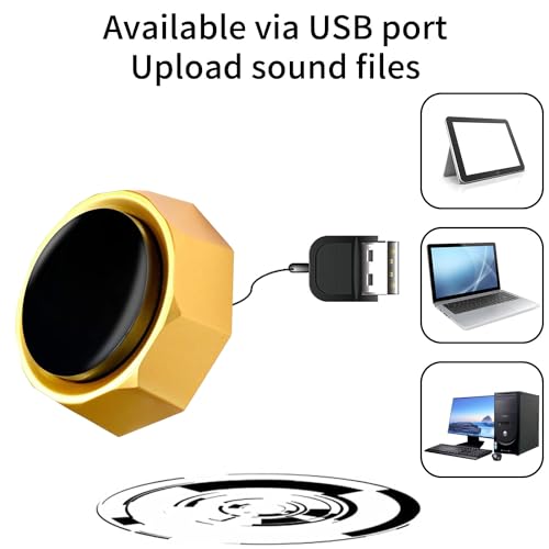 RIBOSY USB Sound Button - Make Your Own Button by Uploading Audio Files - Support 100+ Recordings - Top Recordable Quality Playback (USB Cable Included) - Image 3