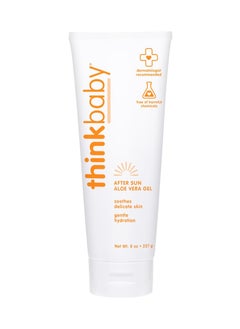 Think THINK Thinkbaby Aloe Vera Gel, After Sun Relief, 8 Fl Oz, EWG Verified Natural After Sun Skincare for Face & Body - Hydrating, Soothing & Moisturizing Sunburn Solution for Babies & Toddlers  - Image 4