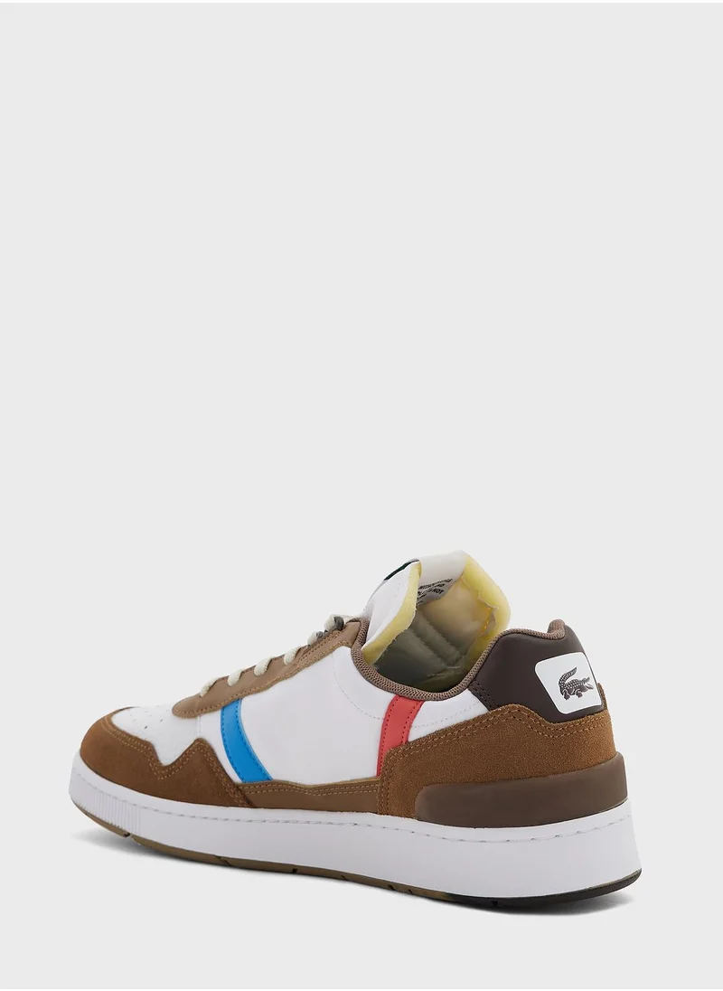 LACOSTE Color Block Lace Up Sneakers