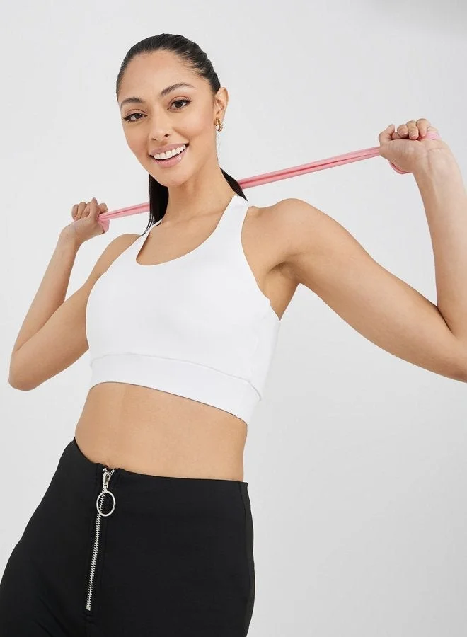 ستايلي اكتيف حمالة صدر رياضية بتفاصيل دمعة خلفية