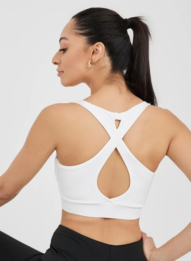 ستايلي اكتيف حمالة صدر رياضية بتفاصيل دمعة خلفية