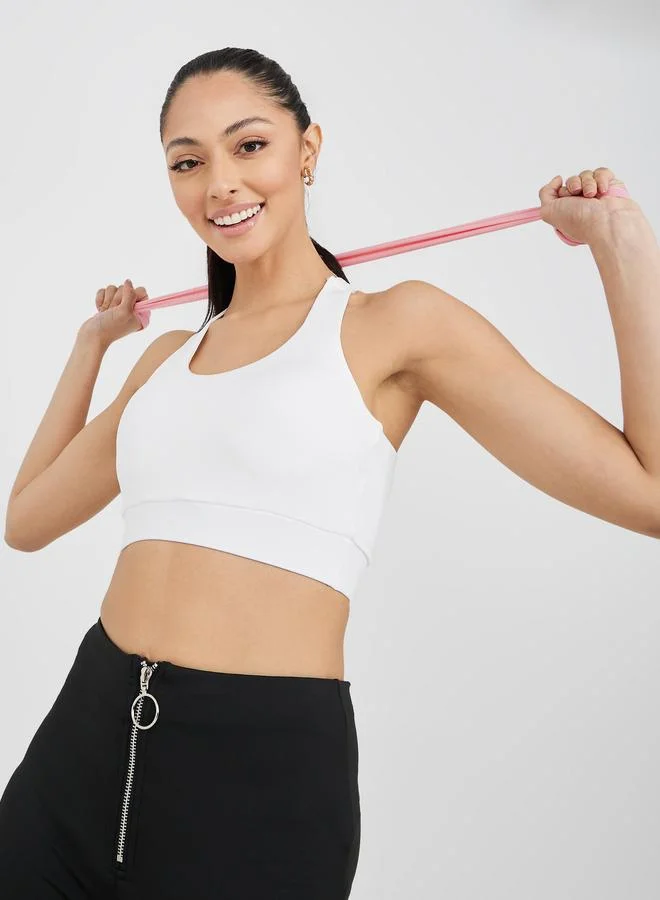 ستايلي اكتيف حمالة صدر رياضية بتفاصيل دمعة خلفية