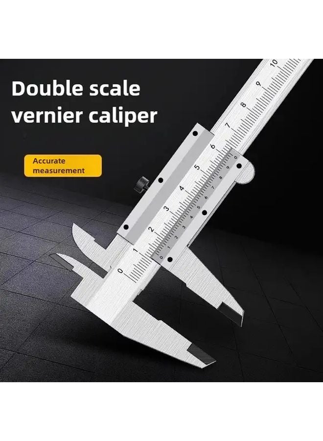 Plastic Vernier Caliper 4 In 1 Multi Purpose Measuring Tool Laser Scale No Battery - Image 3