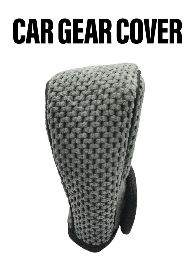 سبايدر غطاء مريح لناقل الحركة المريح من سبايدر غطاء ناقل الحركة الأوتوماتيكي الفاخر مقبض تروس رمادي، أسود كبير GDT110 - Image 1