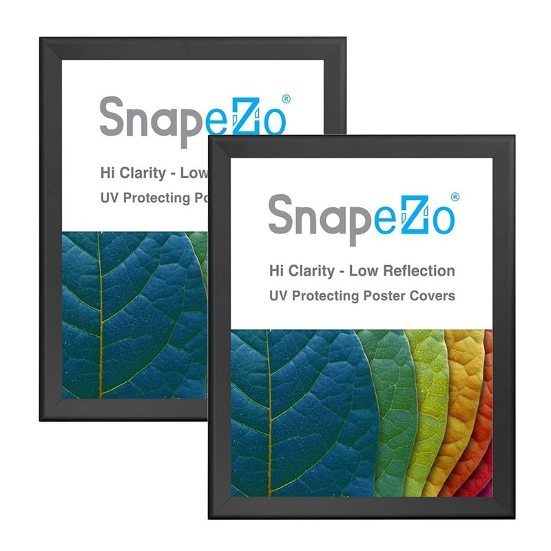 SnapeZo 2Pack 36x48 Inches Black Poster Frames FrontLoading Snap Frame 17 Aluminum Profile Wall Mounted
