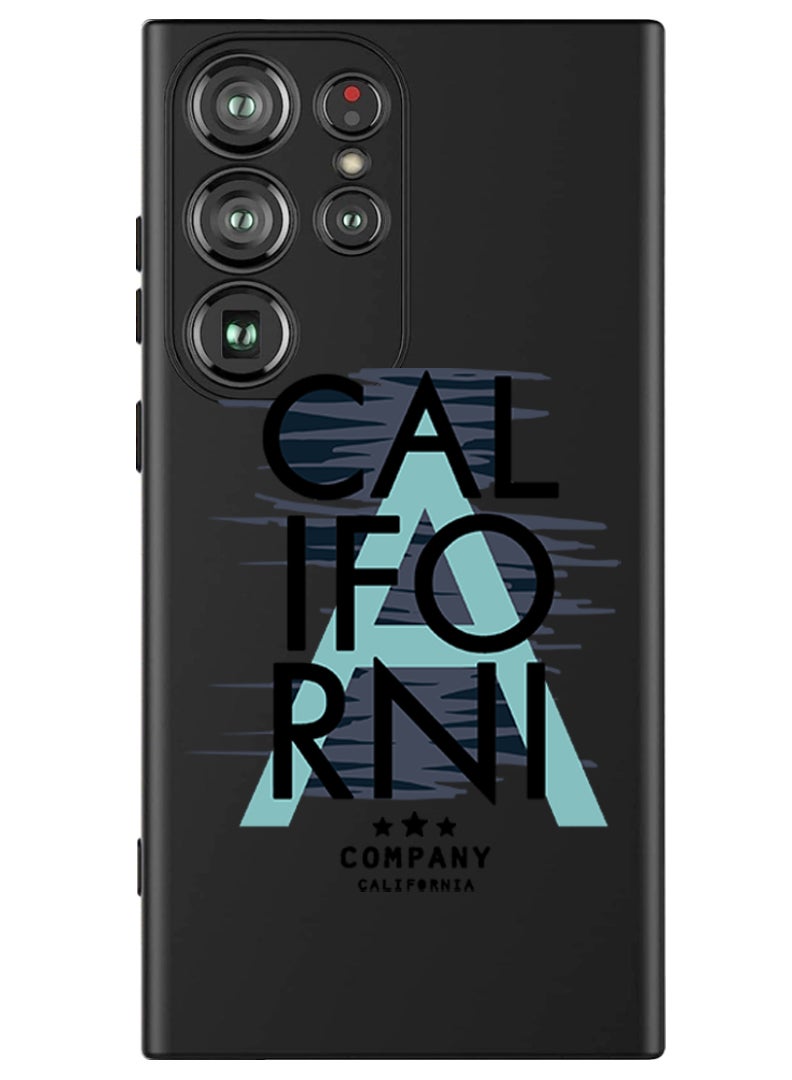 Theodor Protective Slim Fit Case Liquid Silicone Cover with Full Body Protection Anti-Scratch Shockproof Case For Samsung Galaxy S24 Ultra (Black) - California Black - Image 1