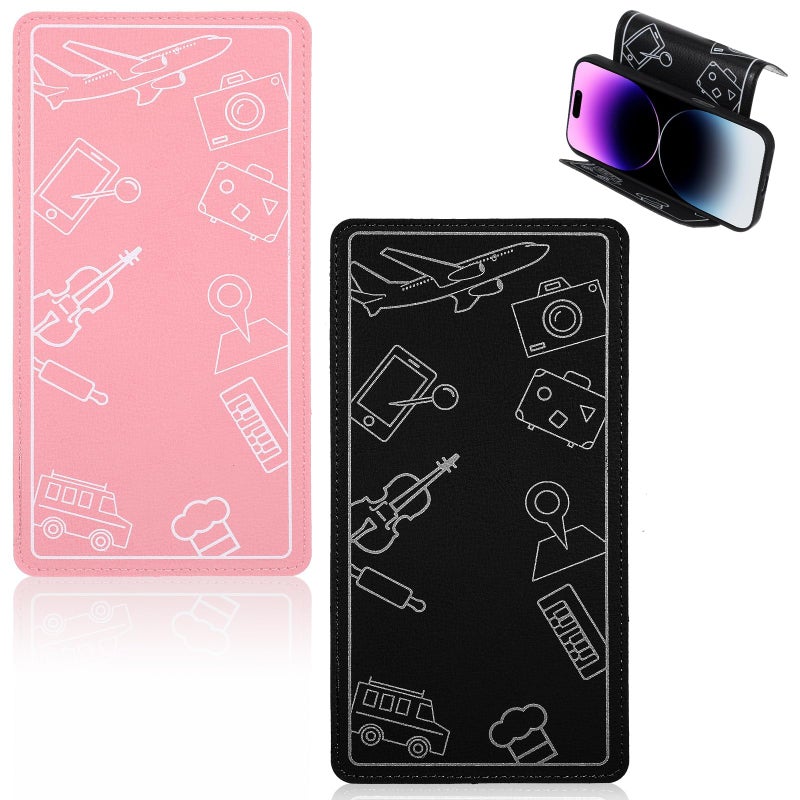 KASTWAVE Airplane Travel Essentials 2Pcs Airplane Phone Holder Flexible Phone Holder Travel Essentials for martphone Tablet