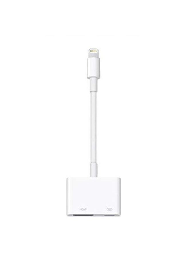 Generic - 8-Pin Lightning To Digital AV HDMI Adapter Cable White - Image 1