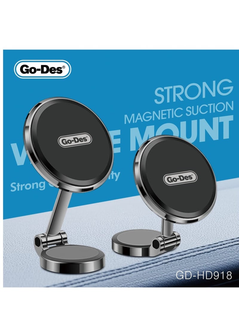 GO-DES GD-HD918 Magnetic Car Holder 360 Degree Rotation - Image 3