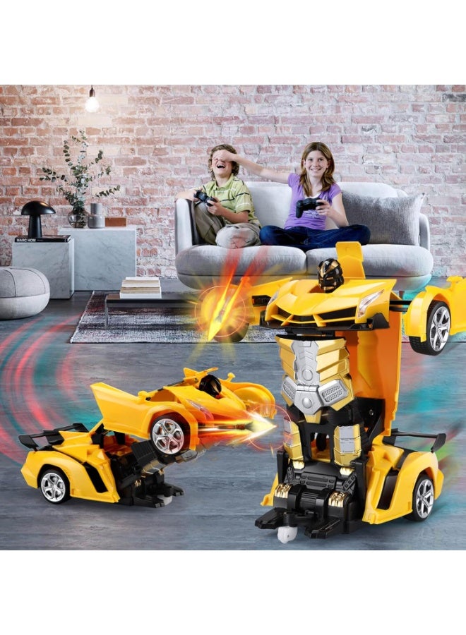 JAJEEK Remote Control Car Toy for Kids – Transforming RC Robot Car with One-Button Transformation, 360° Rotating Drifting, Perfect Gift for Boys and Girls - Image 2