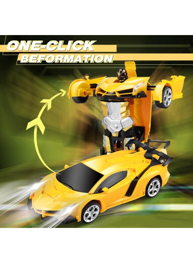 JAJEEK Remote Control Car Toy for Kids – Transforming RC Robot Car with One-Button Transformation, 360° Rotating Drifting, Perfect Gift for Boys and Girls - Image 5