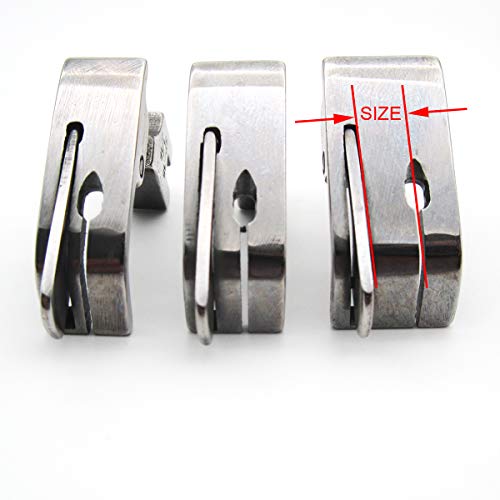 CKPSMS Brand - 3PCS Industrial Sewing Machine HINGED Right Guide FEET Compatible with JUKI DDL-127, DDL-227, DDL-500 CONSEW 210,218,219#SP-18 1/16+1/8+1/4 (SP-18R 1/16+1/8+1/4 with Right Guide) - Image 2