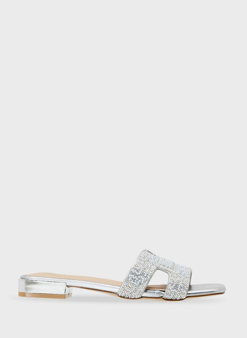 ELLA Glitter Flat Sandal