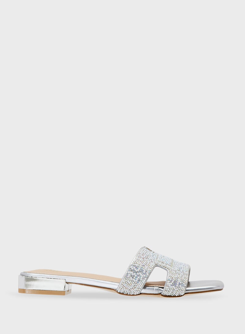 ايلا صندل مسطح لامع - Image 1