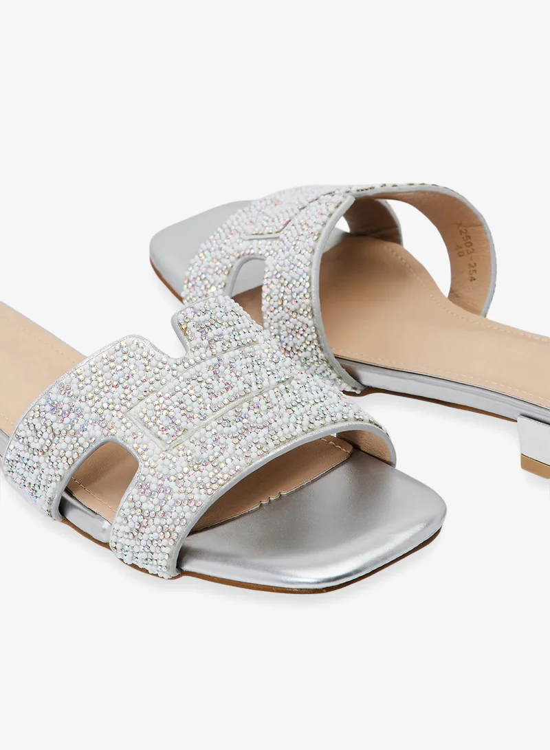 ايلا صندل مسطح لامع