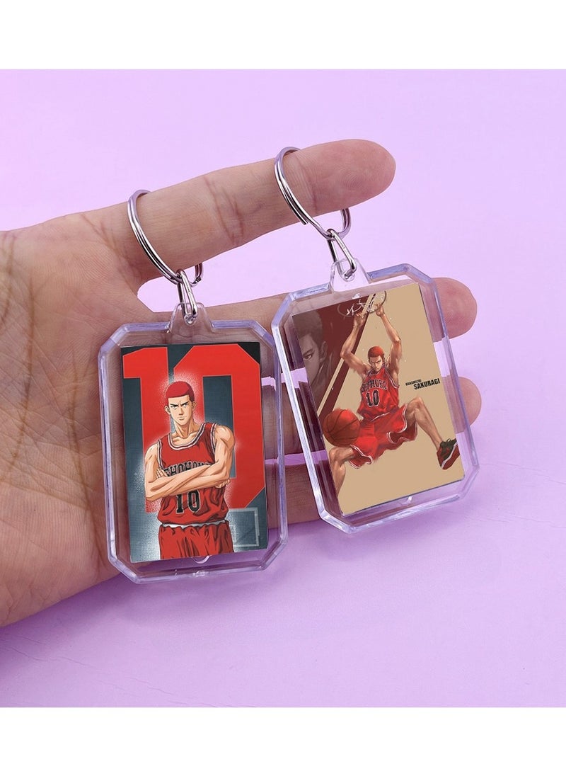 KUYING Creative Slam Dunk Keychain Student Backpack Pendant 