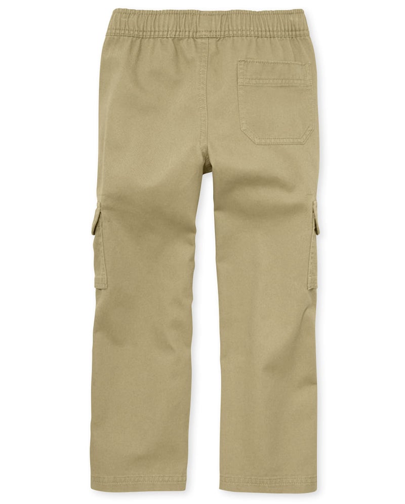 The Children's Place Boys Pull on Cargo Pants,Flax Single,12S - Image 3