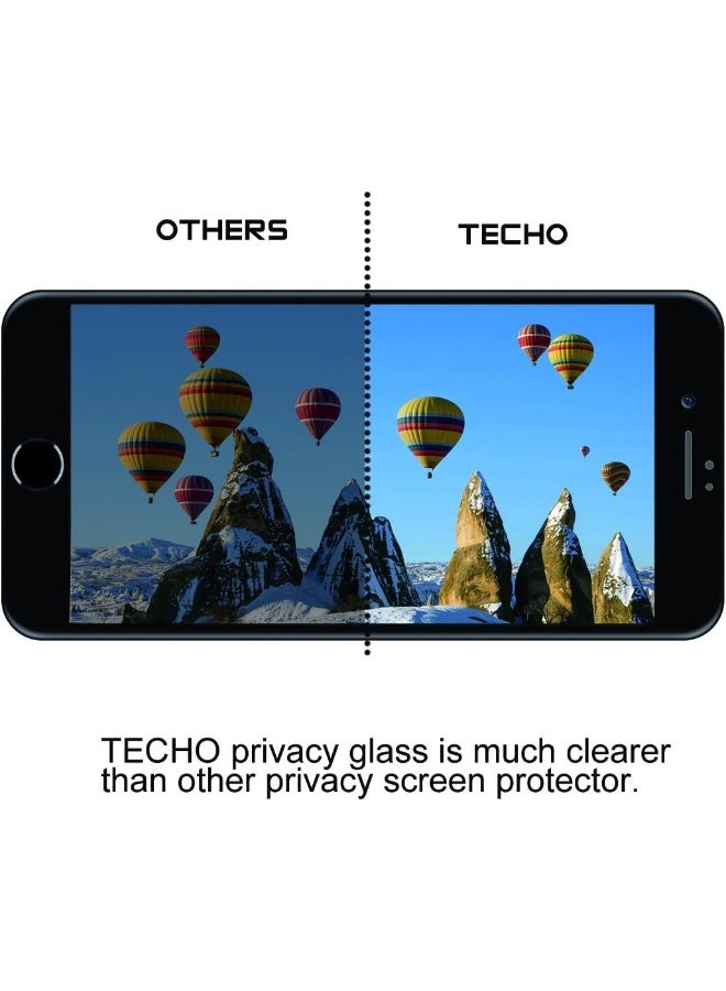 Screen Protector for iPhone 7/8 Plus Black (Anti-Fingerprint) to Protect Privacy - Image 3