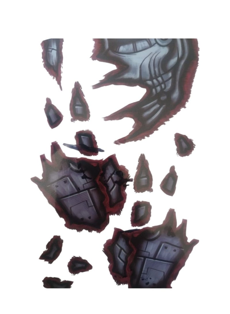 3D Anatomical Face & Hand Temporary Tattoo – Realistic Muscle Design for Halloween, Cosplay & Photoshoots | Ultra-Real Body Art for a Bold, Fearless, and Artistic Look - Image 2