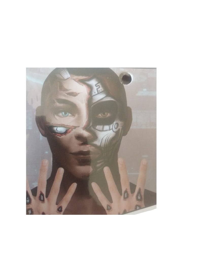 3D Anatomical Face & Hand Temporary Tattoo – Realistic Muscle Design for Halloween, Cosplay & Photoshoots | Ultra-Real Body Art for a Bold, Fearless, and Artistic Look - Image 1
