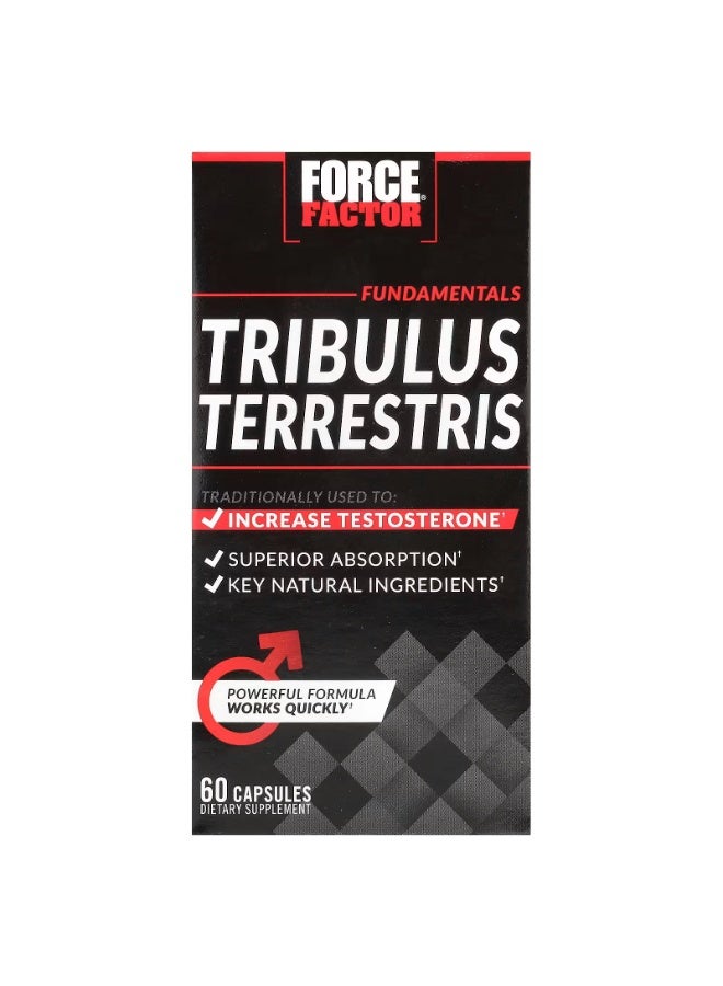 Force Factor Fundamentals, Tribulus Terrestris, 60 Capsules - Image 1