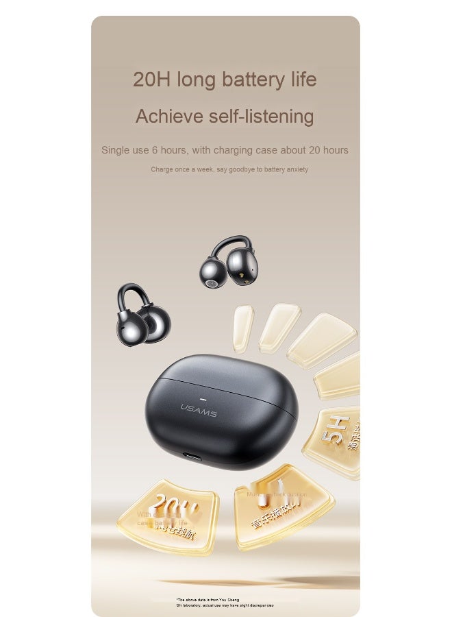 أوسامس USAMS سماعات بلوتوث لاسلكية - سماعات أذن خفيفة ومحمولة مع عمر بطارية طويل - Image 2