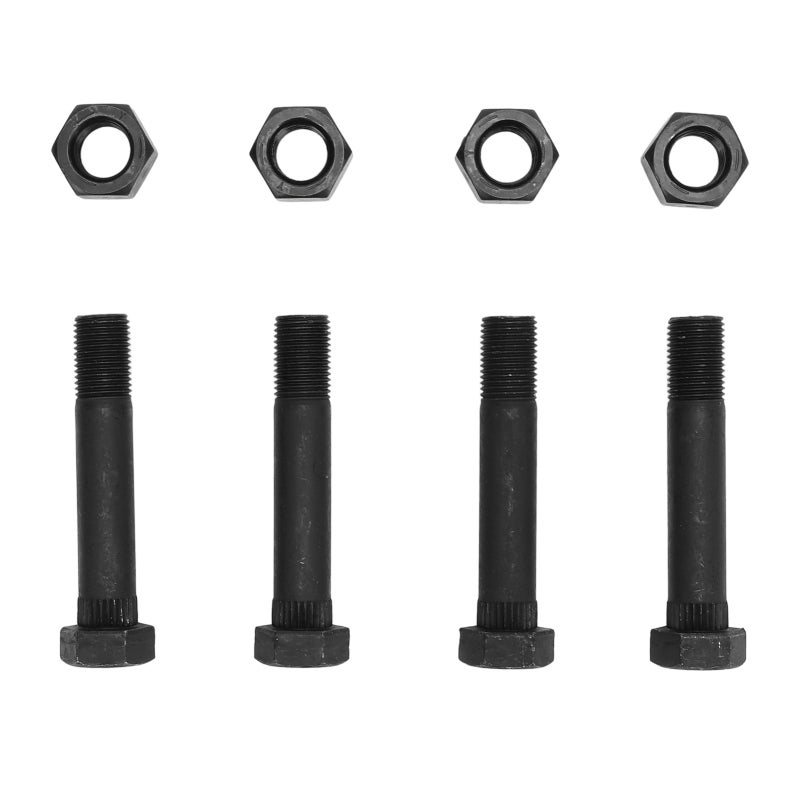 Trailer Leaf Spring Shackle Bolts: 4pcs Heat Treated Steel, 18 Threads Per Inch - High Strength Anti Deform Leaf Spring Hardware for 2,000lb & 3,500lb Axle Trailers, Truck Suspension Repair - Image 1