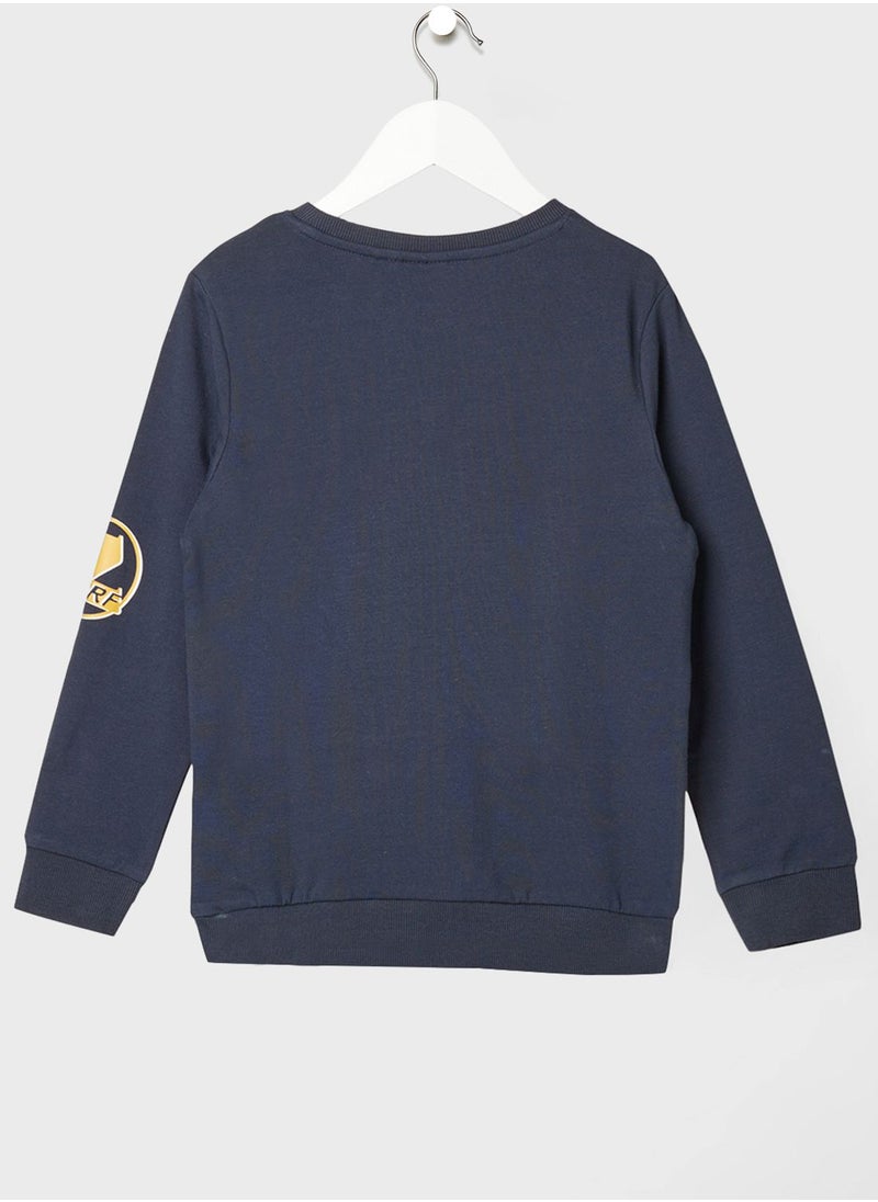 NAME IT - Kids Color Block Long Sleeve Sweatshirt - Image 1